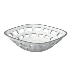 Cestino Pane Bicolore Grigio