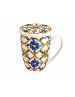Mug Medicea Fiore New Bone Con Infusore Inox