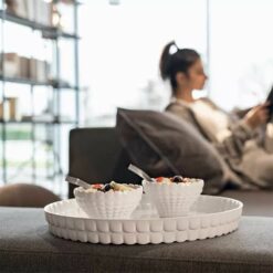 Vassoio Tondo Bianco.1