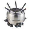 Fonduta Elettrica Techno Collection In Acciaio Inox Con 6 Forchettine In Acciaio Inox