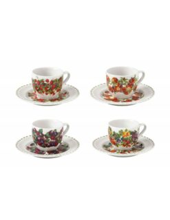 52162 Tazzina Caffe Le Primizie Set 4 Pz Porcellana