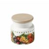 52234 Barattolo Le Primizie Porcellana C Tappo Bamboo Naturale