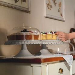 Alzata Con Campana Piccola ''tiffany'' Tortora.1