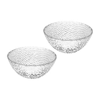 Set.2 Ciotole Drop Vetro Trasp. Brandani