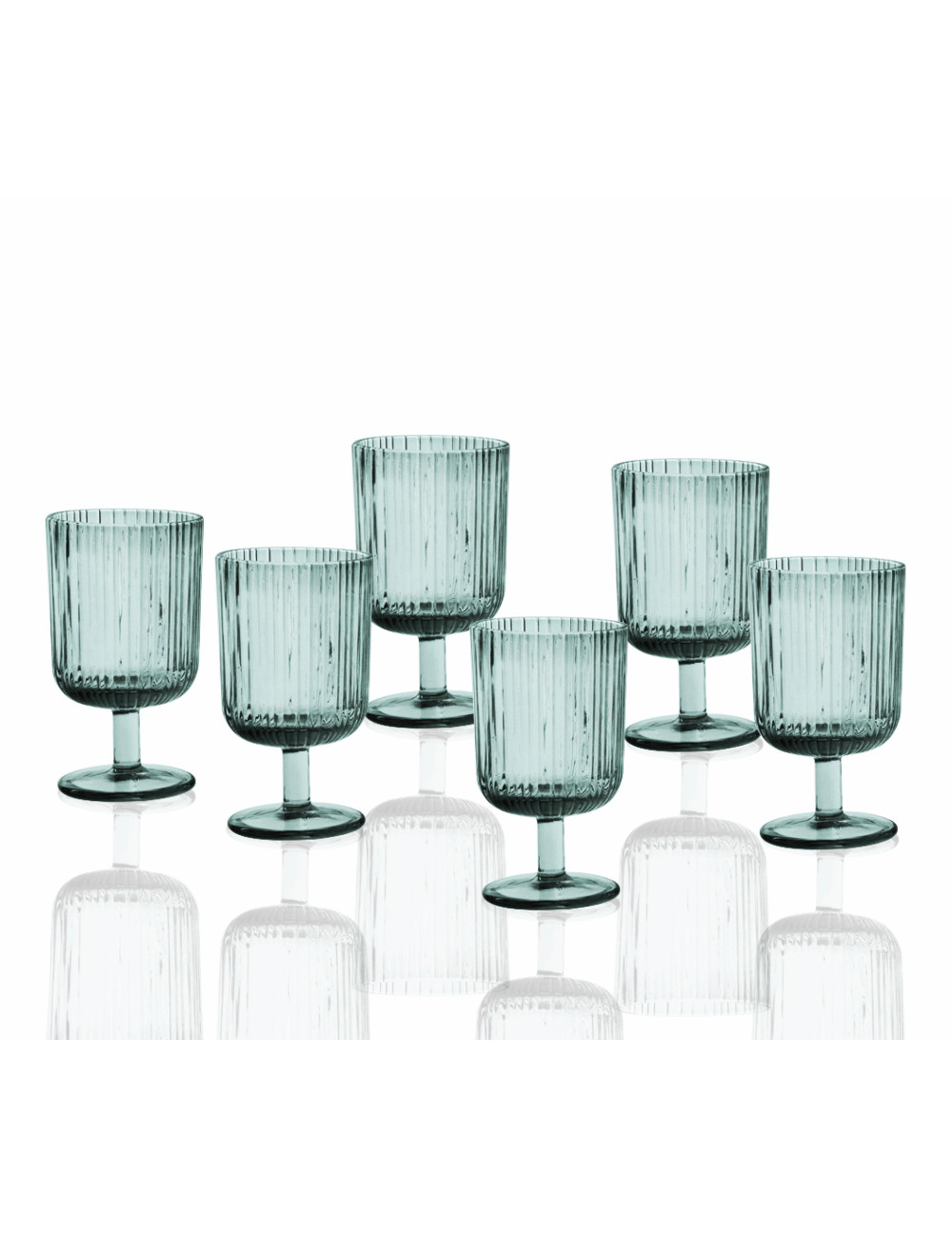 Set di 6 Calici Plissé Brandani